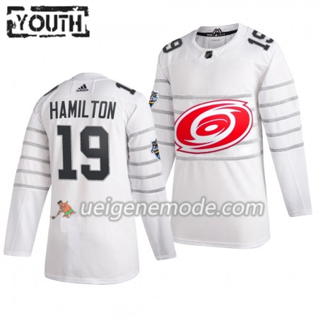 Kinder Carolina Hurricanes Trikot Dougie Hamilton 19 Weiß Adidas 2020 NHL All-Star Authentic
